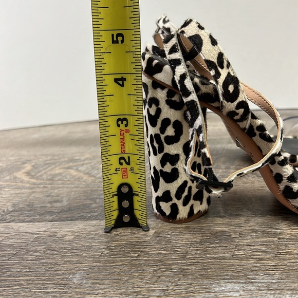 Schutz ELENITA Calf Hair Vinyl Strap Heels Size 7.5 - Picture 6 of 8